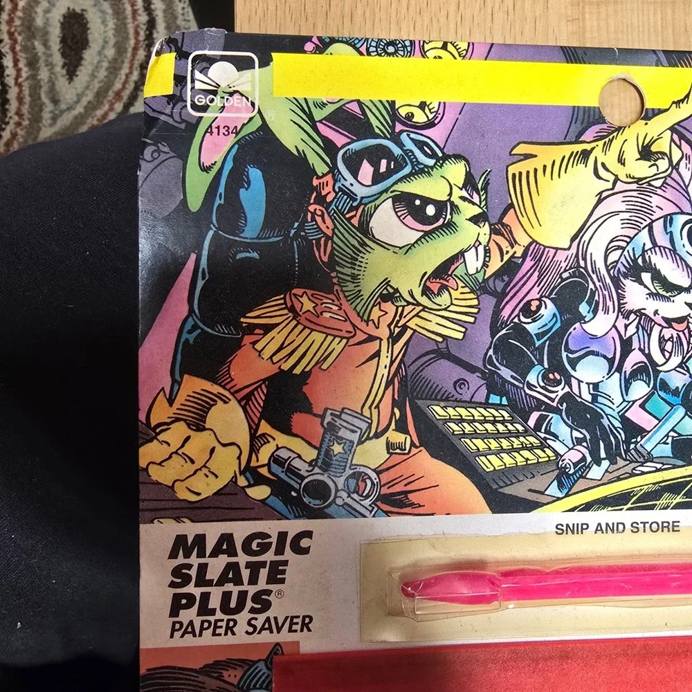 Vintage 1991 Bucky O'Hare Magic Slate Plus Paper Saver Golden 4134 Drawing Toy